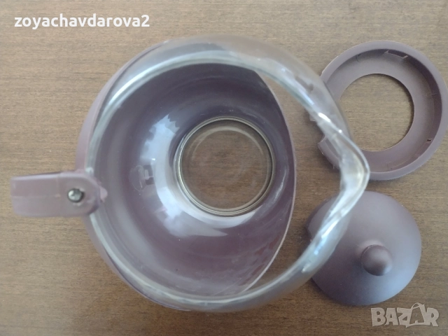 СТЪКЛЕНА КАНА ЗА ЧАЙ, снимка 7 - Аксесоари за кухня - 52430526