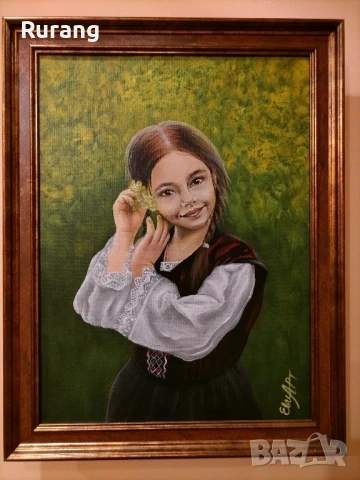 Авторска картина,, Момичето от родната земя"
