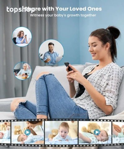 Чисто нов Бебефон ieGeek 2.5K Ultra HD с 5.5 инча дисплей и изкуствен интелект AI  , снимка 5 - Бебефони - 54077079