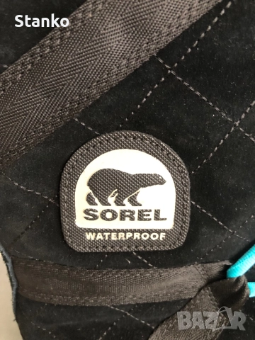 Дамски боти Sorel Glacy Explorer Black Suede Tall Winter BOOTS  waterproof 39, снимка 5 - Дамски боти - 52083945