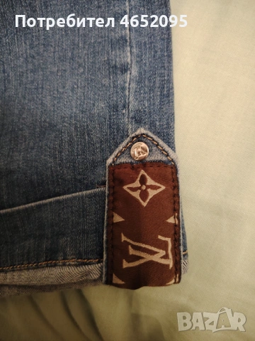 Нови Къси Дамски дънки 3/4-ти Louis vuitton, снимка 8 - Дънки - 53558057