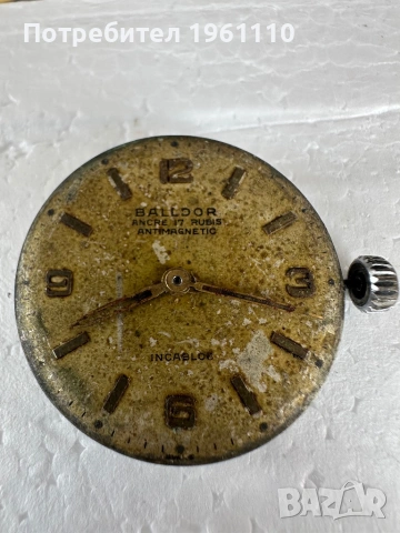 Swiss made / BALLDOR  17 RUBIS Стар МАРКОВ ШВЕЙЦАРСКИ МЪЖКИ ЧАСОВНИК РАБОТЕЩ