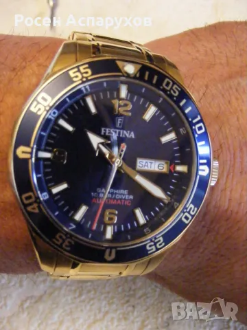  FESTINA DIVER AUTOMATIC SAPPHIRE F20533/1, снимка 4 - Мъжки - 48695876