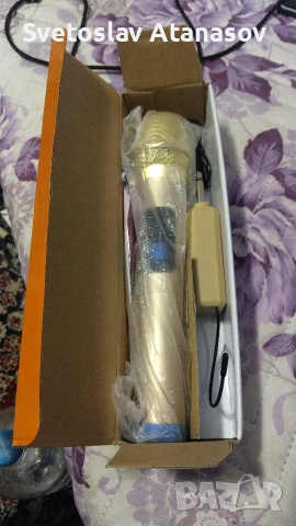 Безжичен микрофон , снимка 2 - Караоке - 54169358