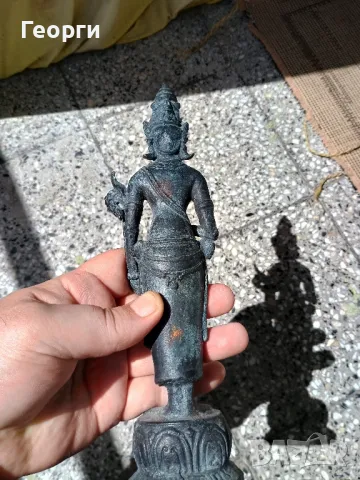 Стара бронзова статуетка-12, снимка 12 - Антикварни и старинни предмети - 50127107