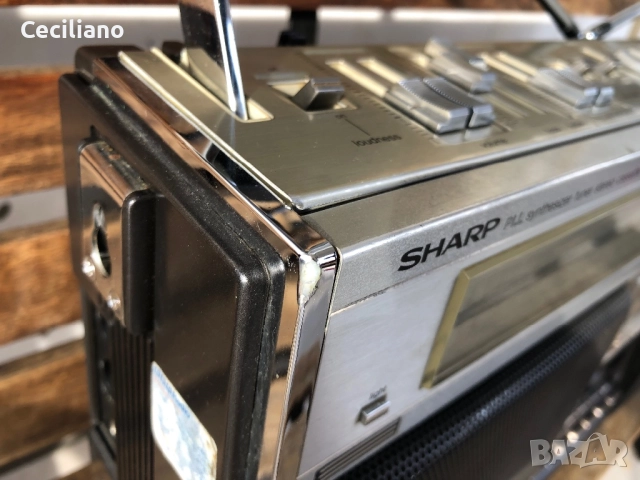 Радиокасетофон 💥Sharp GF-9595E(45w) -Рядък,в състояние!, снимка 8 - Радиокасетофони, транзистори - 52842207