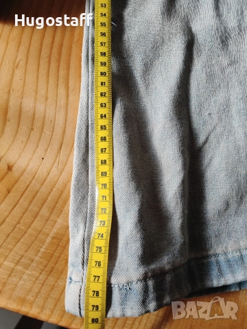 Baggy Casual Loose Fit Jeans дънки панталони карго двойни черно каки дизайн Rick Owens размер 32-34, снимка 9 - Дънки - 52689067