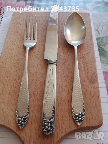 Антични или ретро сребърни прибори за хранене., снимка 6 - Антикварни и старинни предмети - 52656800