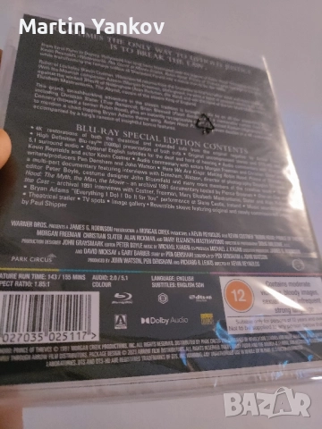 Robin Hood Prince Of Thieves - Робин Худ с Кевин Костнър 1991 Blu Ray Arrow, снимка 2 - Blu-Ray филми - 52413881