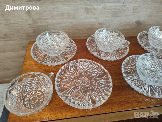 Кристални купи,чинии,ваза,чаши, снимка 16 - Сервизи - 50989116