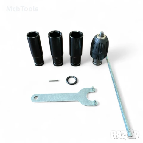 Комплект 4 в 1 акумулаторен перфоратор, ъглошлайф 125 мм, гайковерт – винтоверт 36V 10Ah в куфар Sta, снимка 12 - Други инструменти - 50747893