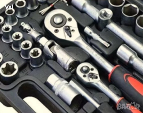 Професионален комплект гедоре 108 Части KRAFTROYAL 2060N, снимка 2 - Гедорета - 53715746