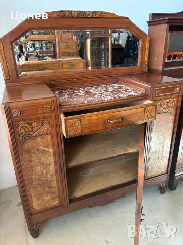 Шкаф с мрамор и огледало , снимка 3 - Шкафове - 52954971