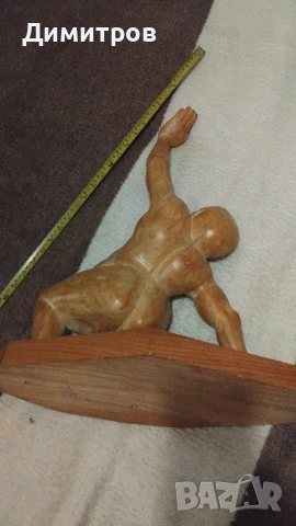 Авторска  испанска скулптура, снимка 5 - Антикварни и старинни предмети - 53774287