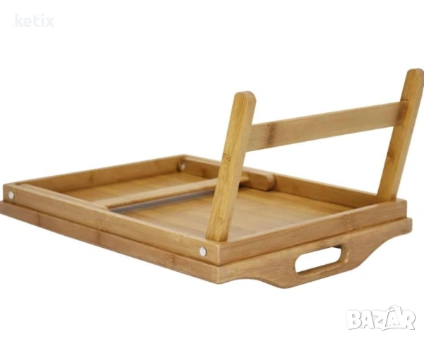 Бамбукова сгъваема масичка за легло, снимка 4 - Други стоки за дома - 53673726