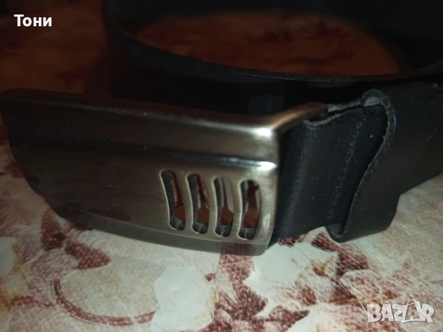 LLOYD Оригинален Нов Мъжки Стилен Колан Изцяло от Естествена Кожа 115см., снимка 2 - Колани - 53485689