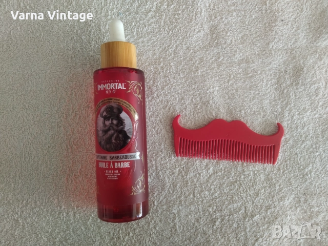 Подаръчен комплект Premium масло за брада с гребен Capitane Barberhouse Beard Oil, снимка 6 - Продукти за коса - 51728979