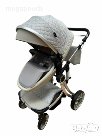 Бебешка количка L-Sun Egg 3в1 с столче за кола, снимка 9 - Детски колички - 54257996