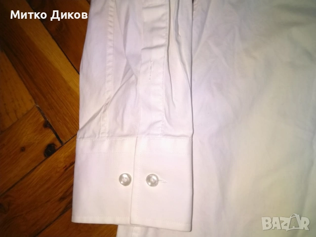 Мъжка риза маркова на Boss №40- М като нова дълъг ръкав, снимка 3 - Ризи - 53235639