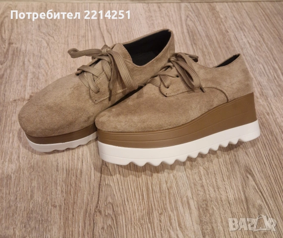 Дамски обувки цвят каки, снимка 3 - Дамски боти - 53739027