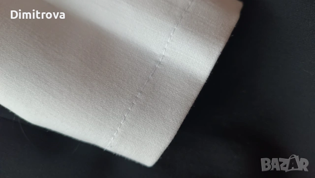 Елегантна рокля в черно и бяло с дантелен елемент, снимка 6 - Рокли - 53223362