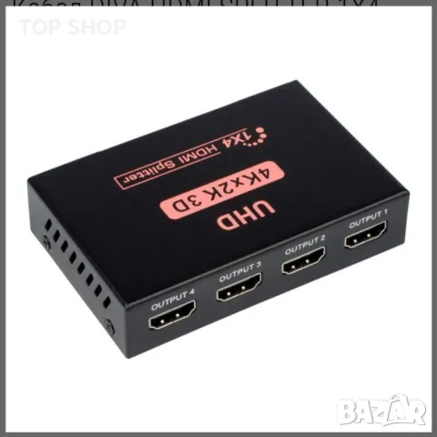 HDMI SPLITTER 1X4, снимка 2 - Друга електроника - 48794508