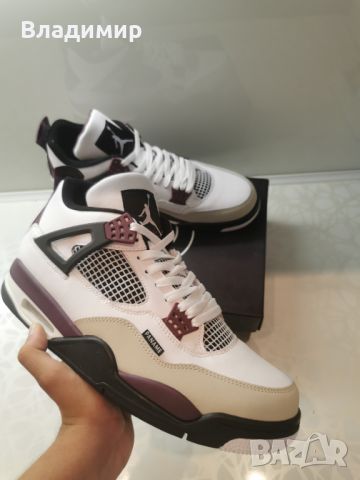 Nike Air Jordan 4 Retro PSG Мъжки Обувки 46 EUR+ Кутия., снимка 6 - Маратонки - 46454248