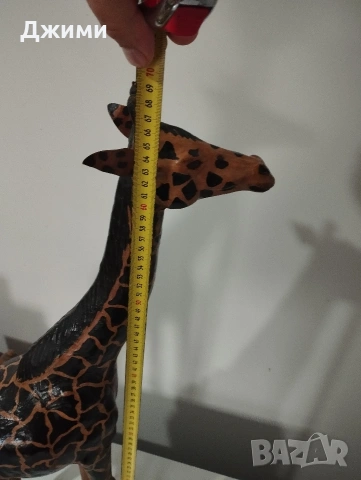 голям жерав дърво и кожа, снимка 7 - Антикварни и старинни предмети - 53932208