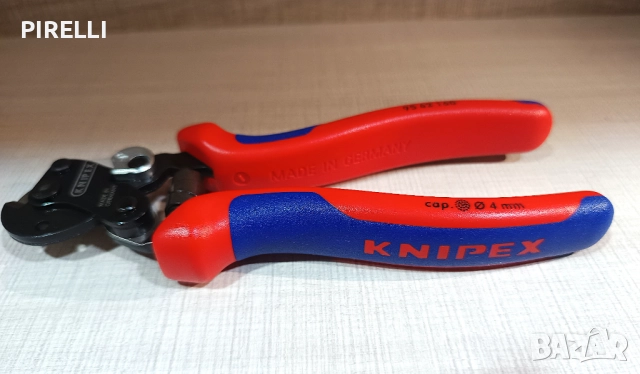 Резачка/ножица за стоманени въжета KNIPEX 95 62 160, чисто нова и неизползвана, произход: Германия, снимка 4 - Други инструменти - 52913717