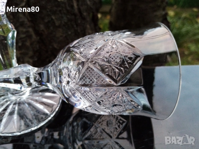 Български кристален сервиз за ликьор / ракия !, снимка 7 - Сервизи - 52643719
