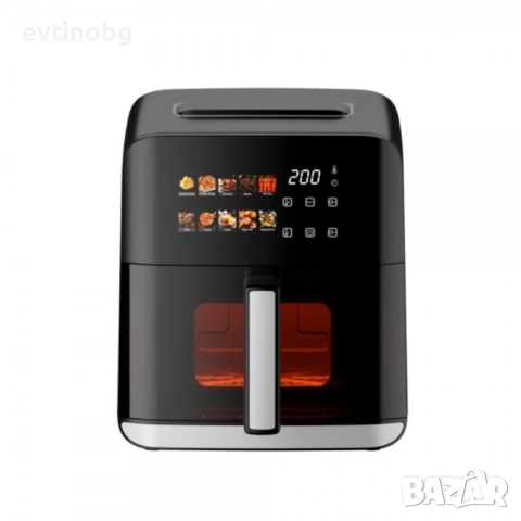 Еърфрайър с горещ въздух Oliver Voltz OV51980CE, 1200W, 4L, 10 програми, LED дисплей, прозорец, снимка 6 - Кухненски роботи - 54063053