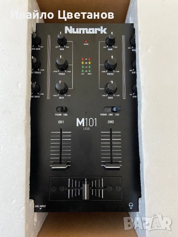 Смесител Numark M101 - DJ миксер, снимка 4 - Ресийвъри, усилватели, смесителни пултове - 51933771