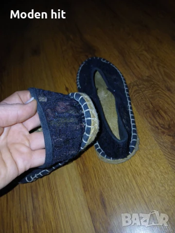 Дантелени черни еспадрили, снимка 4 - Дамски ежедневни обувки - 50648160