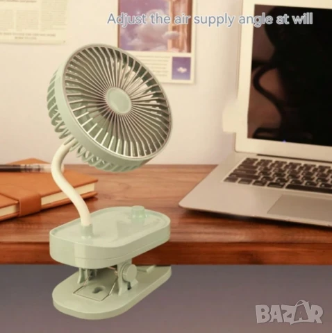 Мини вентилатор с щипка 
