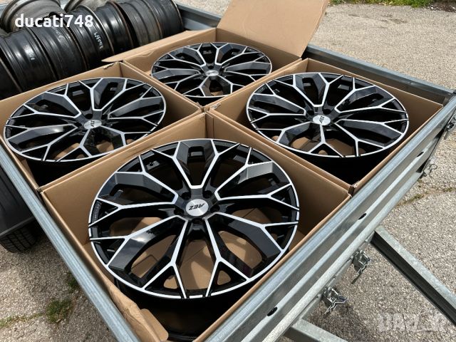 Нови Алуминиеви джанти 22" AEZ Leipzig Dark 5x112  Audi, BMW, Mercedes, снимка 4 - Гуми и джанти - 46040603