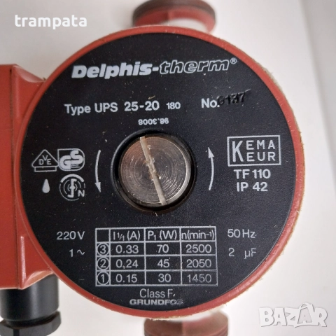 НАЙ ДОБРАТА ОФЕРТА Циркулационна водна помпа Grundfos UPS 2520  180, снимка 2 - Водни помпи - 52616810