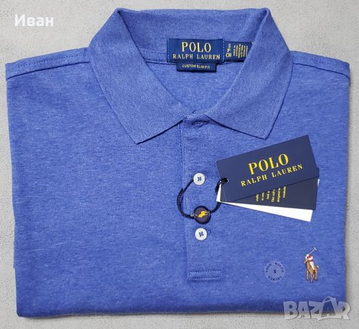 Нова оригинална фланелка Polo Ralph Lauren, custom slim fit – 100% памук - S, снимка 2 - Тениски - 46296853