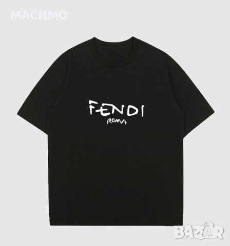 Fendi Roma мъжка тениска реплика безплатна доставка , тениска с надпис, снимка 1 - Тениски - 45328083