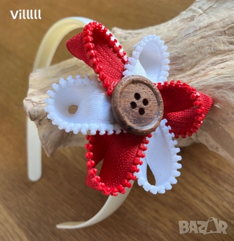 Мартеници диадеми за коса ръчно изработени, снимка 7 - Аксесоари за коса - 53622325