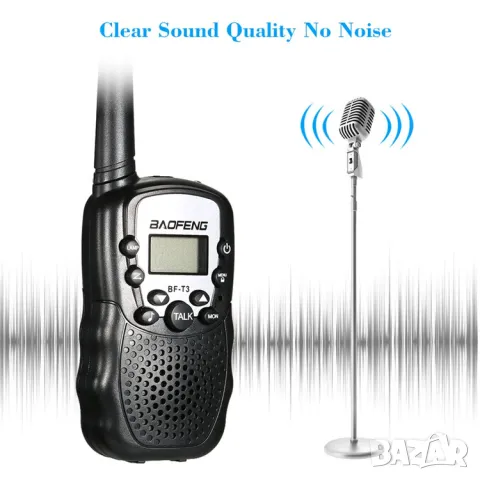 Уоки-токи Baofeng BF-T3 2 бр. / черни, снимка 9 - Екипировка - 49866571