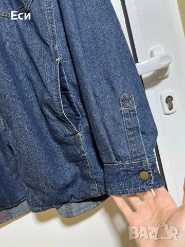 Дънкова риза Carhartt Workwear Blanket Overshirt (оригинал размер М M), снимка 10 - Ризи - 53344262