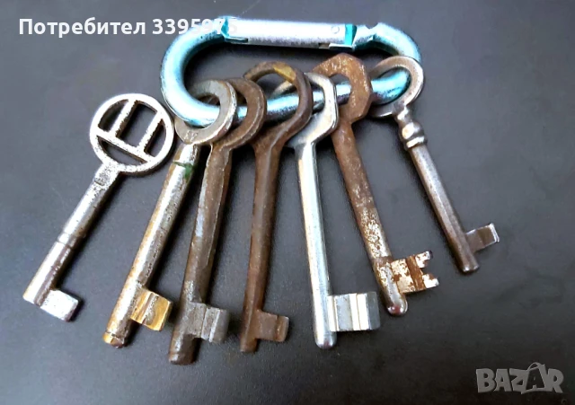 Комплект стари железни ключове (19 броя)