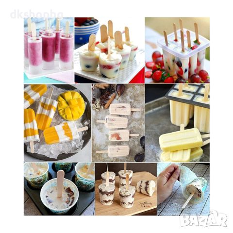 3212 50 бр. дървени клечки за домашен сладолед , снимка 4 - Други стоки за дома - 45457207