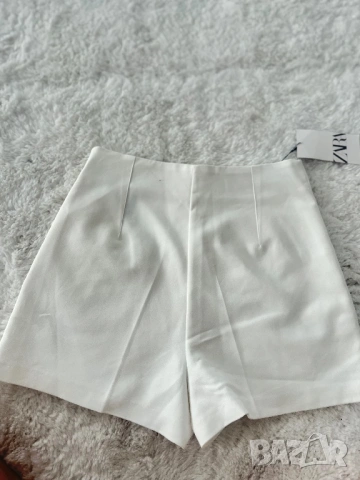 Zara къси бели панталонк, снимка 4 - Къси панталони и бермуди - 53138015