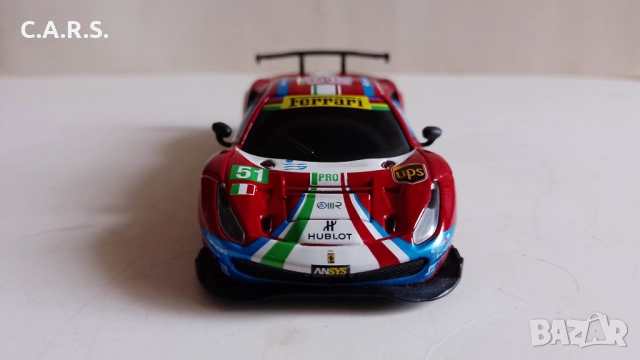 Bburago Ferrari Shell 488 GTE Shell Racing 1:41, снимка 7 - Колекции - 52178130