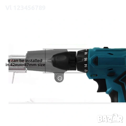 Адаптер към бор машина за коване на пирони от лента, снимка 3 - Бормашини - 53631853