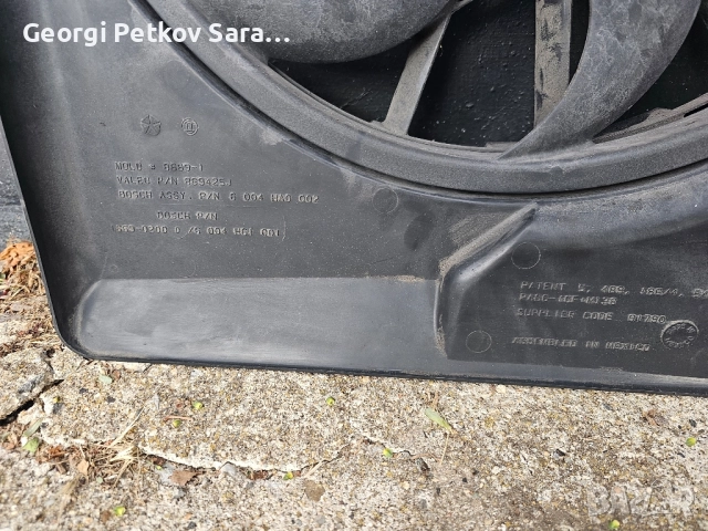 вентилатор (перка) chrysler pt cruiser, снимка 2 - Части - 51781624