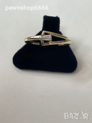 Златен пръстен 14 карата, снимка 4 - Пръстени - 45852129