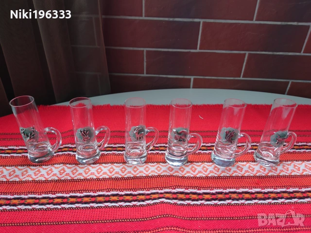 Луксозен немски комплект чаши за шнапс/ликьор - 6 бр., снимка 8 - Други ценни предмети - 54123690
