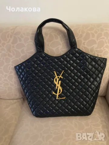 YSL дамска кожена чанта, снимка 1 - Чанти - 48290245